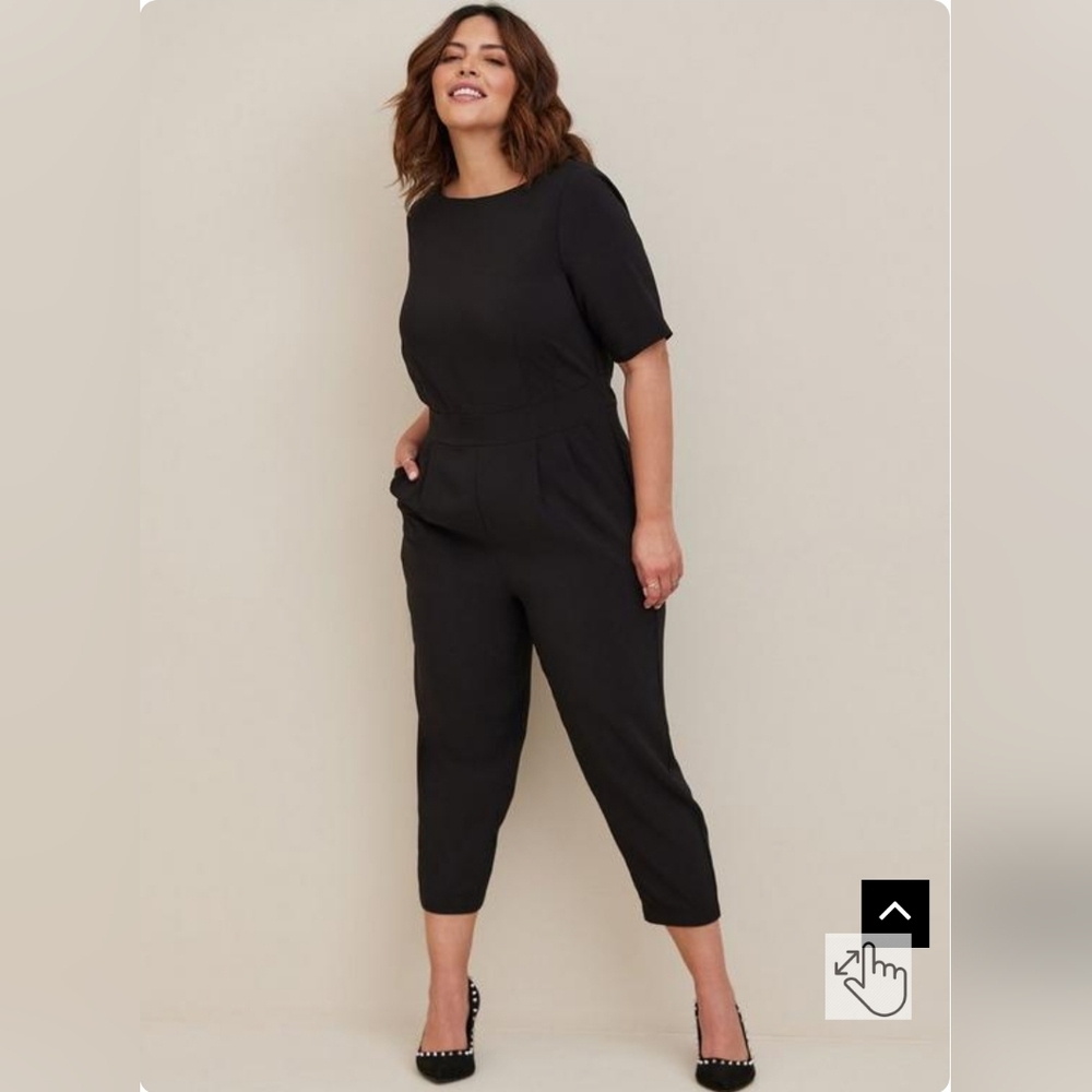 Torrid Studio Refined Crepe Boatneck Jumpsuit